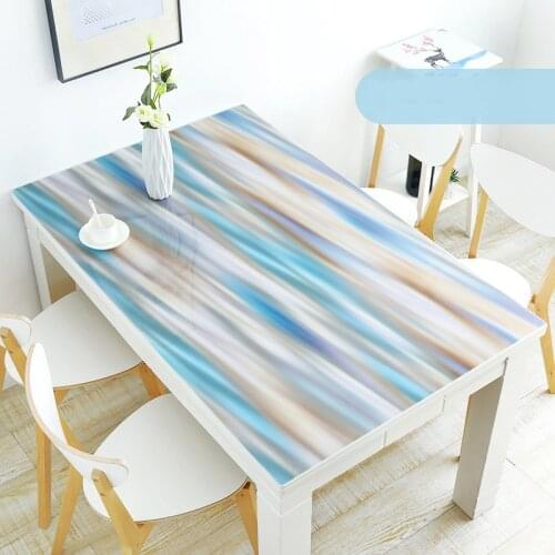 2021 New Arrival PVC Tablecloths Placemats Soft Glass Crystal Boards 1mm Thick Not Transparent Waterproof Anti-hot Coffee Mats