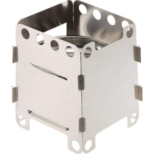 Portable Wood Stove For Outdoor Sports Camping Picinic Hiking Stainless Steel Firewood Stove Cooking Accessories Equipment