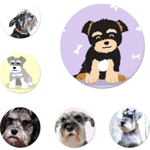 Cartoon schnauzer dog Badge Brooch Pin Accessories For Clothes Backpack Decoration gift