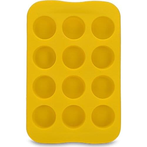 12 Cavity Silicone Mini Cake Mold Round Muffin Candy Chocolate Fondant Molds for Cake Decorating Tools Baking Accessories