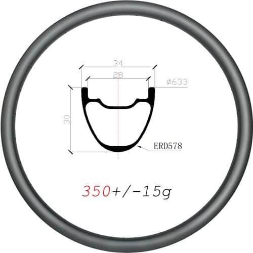 29er Ultralight 350g 34mm wide MTB XC carbon rims 28H 32H disc clincher tubeless 30mm deep UD matte glossy 29in mountain wheels