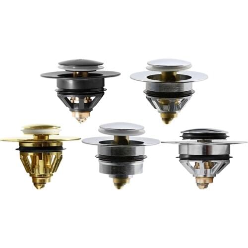 Universal Wash Basin Bounce Drain Filter Sink Built-in Drain Plug Strainer