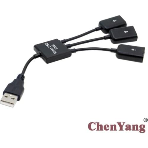 Chenyang USB 2.0 to 3 Ports Hub Cable Bus power For Laptop Macbook Notebook PC & Mouse & Flash Disk