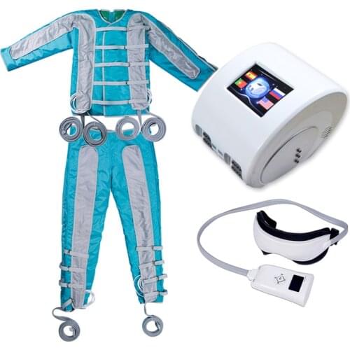 High technology air pressure body slimming suit far infrared body detox machine 3 in1 lymphatic drainage presotherapy for beauty