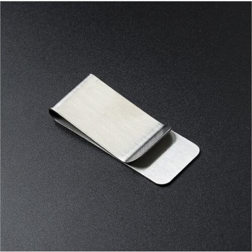 Money Clip For Men Stainless Steel Slim Wallet Credit Card Holder Minimalist Wallet Silver