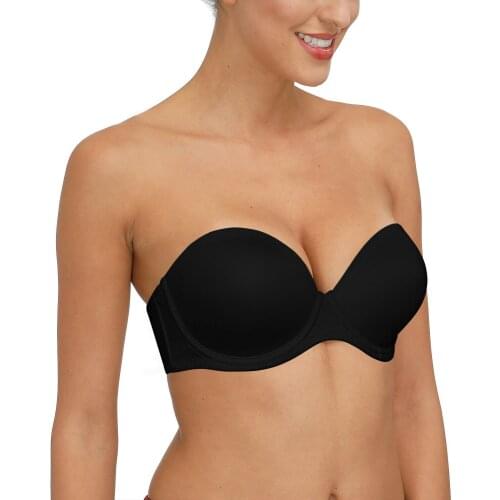 New Women Push Up Sexy Wire Bras Adjustable Strapless Halter Everyday Brassiere B C D DD E DDD F G 32 34 36 38 40 42 44 46