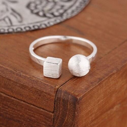 Vintage Cube Box Knuckle Ring For Woman Statement Jewelry Bohemia Geometric Finger Ring Female Wholesale