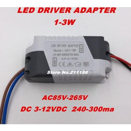 1-3W Dc3-12V Isolated Led Driver With Bulb Power Supply External Constant Current Lighting Transformers