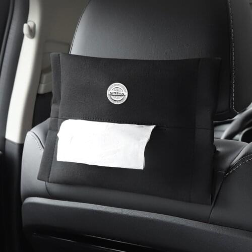 1Pcs Car Tissue Box Car Sun Visor Tissue Box Holder Auto Interior Storage Decoration For Nissan Altima Maxima Murano 350Z Sentr