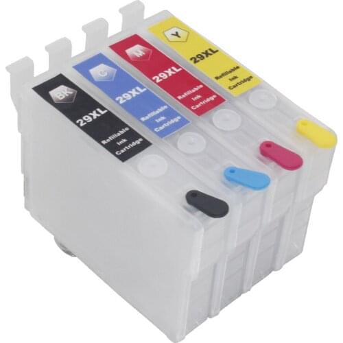 10SETS 29XL T2991 -T2994 Refillable ink cartridges with auto reset chips for Epson XP342 XP345 XP442 XP445 xp-445 xp-345 xp-342