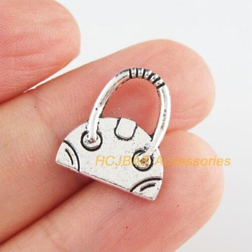 10 New Purse Charms Tibetan Silver Tone Lady Wallet Pendants 14x16mm