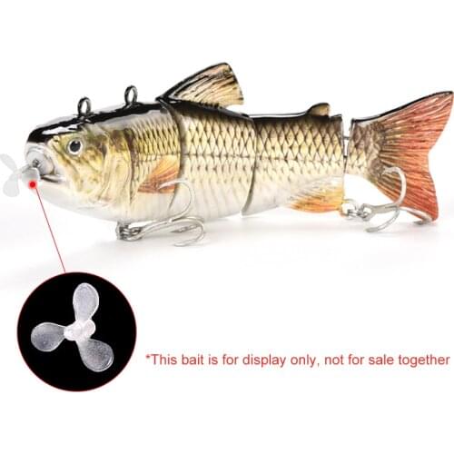 10pcs Propeller Electric Fishing Lures Multi-section Artificial Bait Wobblers Fishing Tackle Accessories Decoy thruster