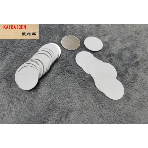 500pcs/lot Blank Sublimation Metal Plates For DIY Printing Sublimation Ink Transfer Single side Print Diameter 38MM