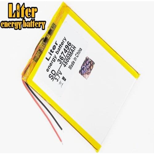 367496 3.7V 4500mah 357595 Tablet polymer battery for 7 inch tablet pc A23/A33/MTK6577/MTK6572