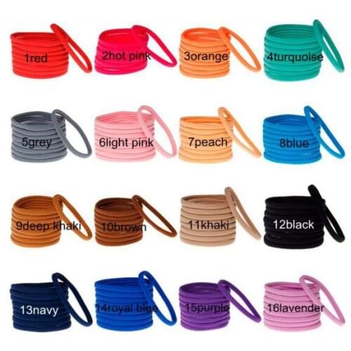 Hair Accessories Candy Color diameter Seamless Elastic Ropes Baby Girls Hair Bands Ties Kids Accessories YH491