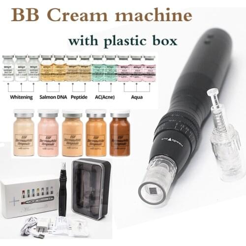 BB Cream Glow Machine derma pen microneedle pen with 8ml BB Glow Cream BB stayved Brightening Foundation bb cream beauty device