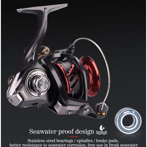 2021 Spinning Reels Saltwater Fishing Metal Spool 2000-7000 Fish Reels 5.7:1 Drag fishing Wheel Coil Feeder Carp Fishing reels