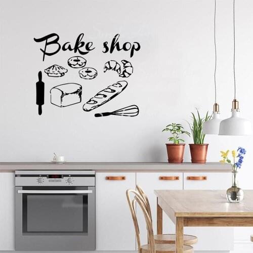 Colorful Bakery Removable Art Vinyl Wall Stickers For Bedroom Decoration Wall Art MURAL Drop Shipping