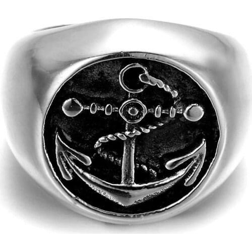 Punk Thor Hammer Black Silver color Tone 316L Stainless Steel Ring Boys Mens Ring New