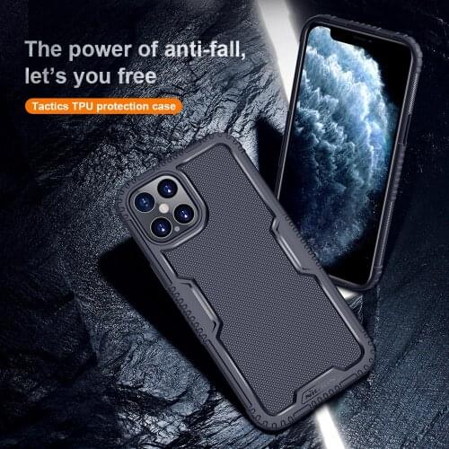 NILLKIN for iPhone 12 Pro Max Case Anti-fall Tactics TPU Protection Cover Outdoor Non-slip Shockproof Case
