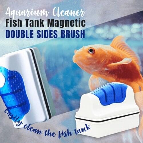 Isfriday 2021 Newest Aquarium Cleaner Fish Tank Magnetic Double Sides Brush Aquarium Tank Fish Aquarium Tools Floating Brush