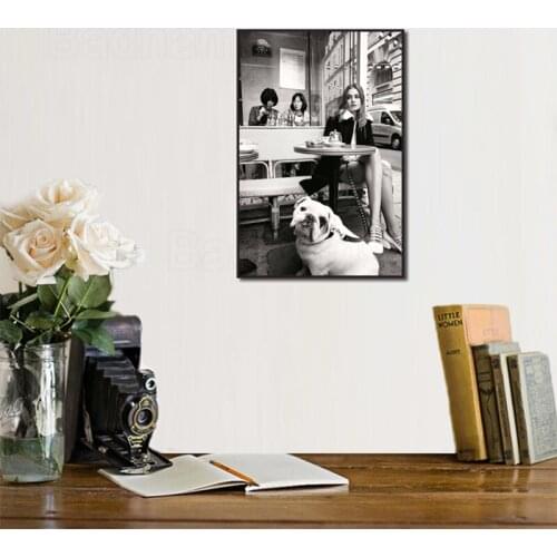 Poster Card Wall Stickers Retro Barber Shop Decoration Accessories Studio Creative Photo Wall Art Paintings Hair Salon Murals