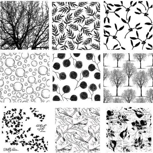 24 Types Landscape Pattern Clear Stamps Card Making Decorations For DIY Scrapbooking Photo Album Transparent Seal 14*14cm