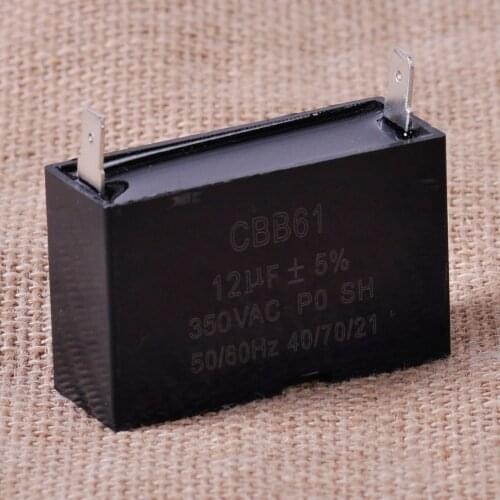 CITALL CBB61 12uF Plus/minus 5% Small Gasoline Generator Capacitor 350V AC 50/60HZ Ceiling for Ceiling Fans Motors Pump Start-up