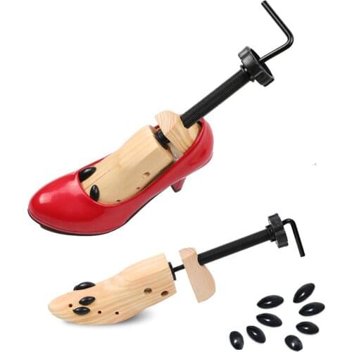 1 Pair Shoe Stretcher shaper Wooden adjustable shoe tree men women support shoes artifact stretch shoes brace S/M/L