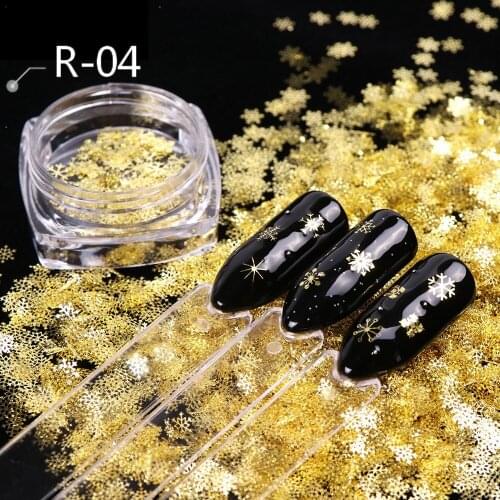 Christmas nails special nails sequins snowflake bells stars Santa Claus nail decoration thin patches nail