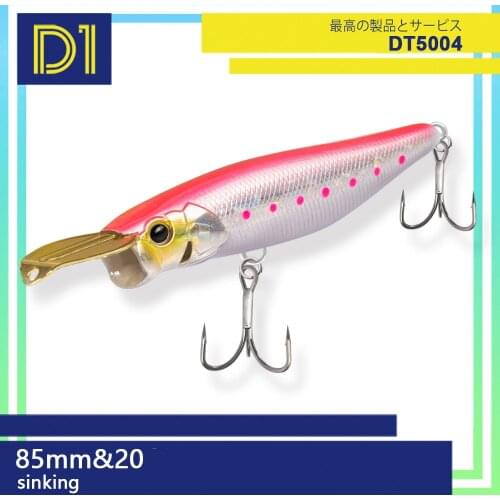 D1 jackall Riser Bait fishing Popper lure 85mm/20g 150mm/77g sinking lure metal lip sea type splash action hard fake lure