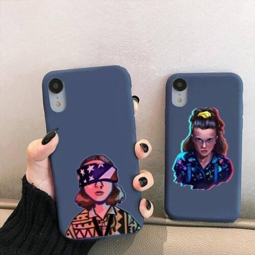 TV Stranger Things Friends Do Not Lie Phone Case For Iphone6 6s 7 8 Plus XR X XS 11 12 Pro Mini Max Candy Purple Silicone Cover