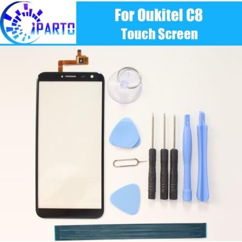 Oukitel C8 Touch Screen Glass 100% Guarantee Original Digitizer Glass Panel Touch Replacement For Oukitel C8