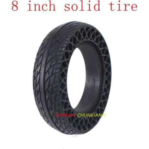 Super 8 inch honeycomb solid tire, no inner tube thickening and wear resistance, for electric scooter, electric balancing car