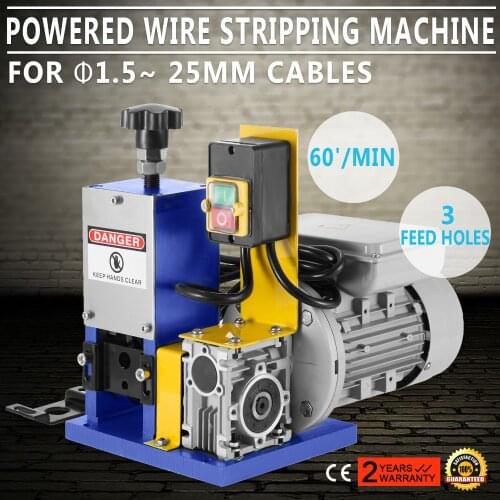 Cable Stripping Machine cable tool 1.5mm~25mm Wire Stripping Machine 1 Channels Wire Stripping Machine Tool for strip cable