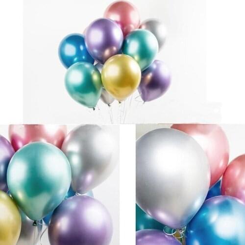 10/20/30pcs Metallic Latex Helium Balloon Birthday Parties Decorations Adult Decor Anniversaire Wedding Party Supplies Ballon