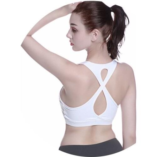 Women Fitness Yoga Sports Bra for Running Gym Padded Tops Seamless Bra Athletic Vest S - XL Shockproof Quick Dry Underwear