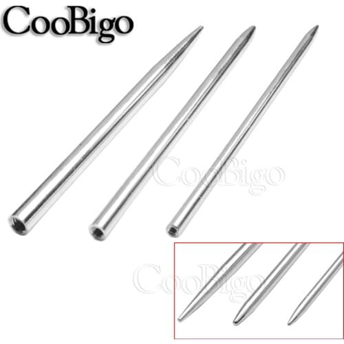 1pcs 3-1/2"Stainless Steel Surface Paracord Bracelet Knitting Needle Outdoor Paracord 550 Bracelet Project Weaving Needles Tool