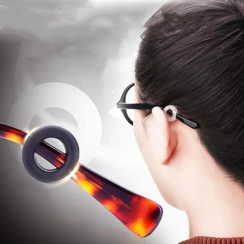 Non-slip Round Comfortable Glasses Retainers Round Glasses Ear Hooks Eyeglasses Sports Temple Tips Anti Slip Silicone Grips