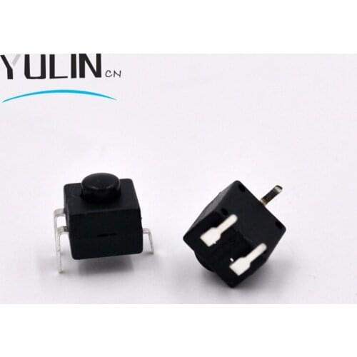 10Pcs Flashlight Button Switch 8*8mm 3Pins ON-ON-OFF Push Switch