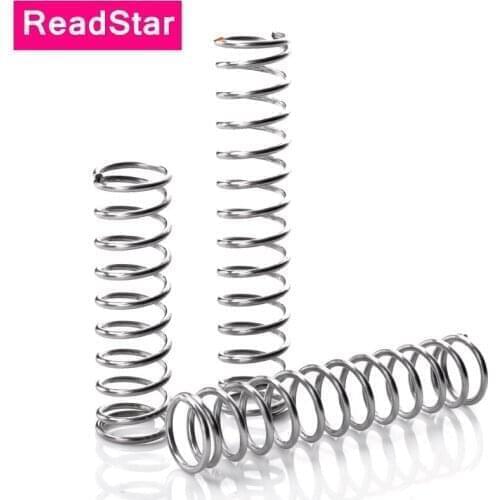 10PCS/LOT 1.0mm SUS304 stainless spring stainless steel spring length 5-50mm spring ROHS compliance