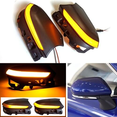 2Pieces Sequential Flashing Lamp LED Dynamic Turn Signal Light Blinker Indicator For Toyota Camry XV70 C-HR CHR Prius XW50 PHV
