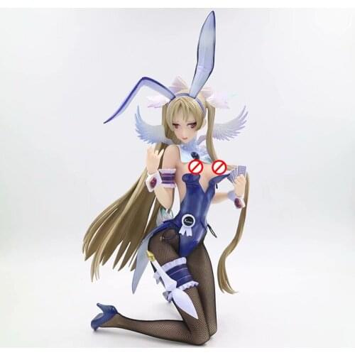 29cm big Size Anime Pure White Magical Girl Binding Native Fugire Sexy Girl Model Bunny Girl Misa Suzuhara RAITA Collection Toys