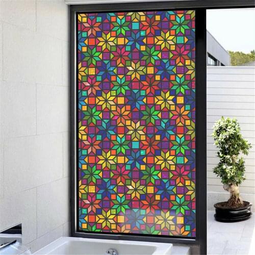 45*58cm Static Glass Sticker Home Frosted Sticker Anti UV Privacy Office Bathroom Glass Sliding Door Window Film Sticker