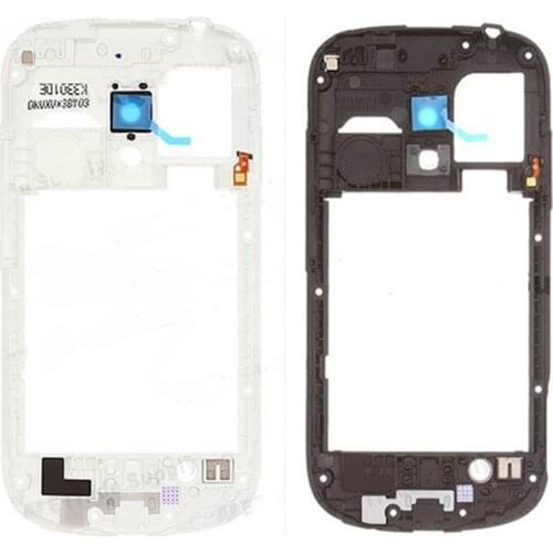 5PCS/LOT Middle Plate Frame Bezel Housing Replacement For Samsung Galaxy S3 mini GT- i8190 High Quality New White Black Grey