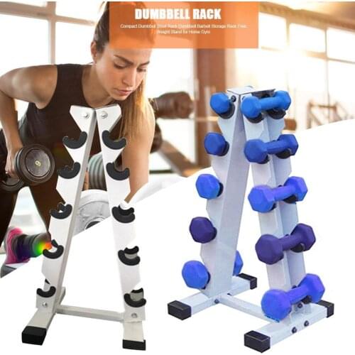 A-Frame Dumbbell Rack Heavy Duty 5 Tier Weight Rack Stand for Home Gym