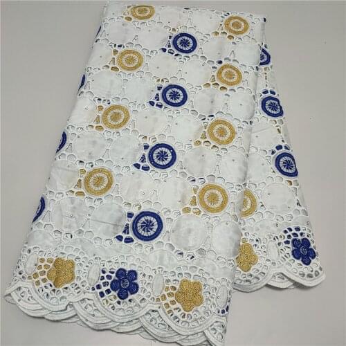 African bazin riche fabric with brode Latest fashion embroidery bazin lace fabric with net lace 5 yards