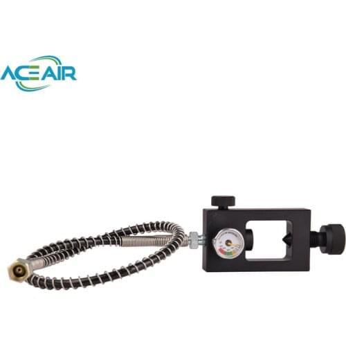 FREE SHIP 3000psi Air Fill Stations Aluminium Filling Adapters With Luminous Gauge 10inch/23cm/32cm/60cm