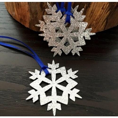 Glitter snowflake winter wonderland wedding wish tree present favor tags baby bridal shower Birthday Blank Cards party decor