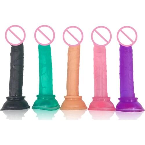 Erotic Bullet Big Realistic Dildo Anal Butt Plug Strap On Big Penis Suction Cup No Vibrator Toys For Adult Sex Toys For Woman